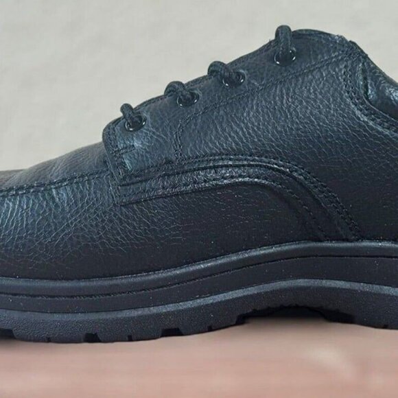 Perry Ellisc Men's Size 10 Work Shoes Portfolio Eldridge Black Lace Up Comfort - Picture 7 of 10